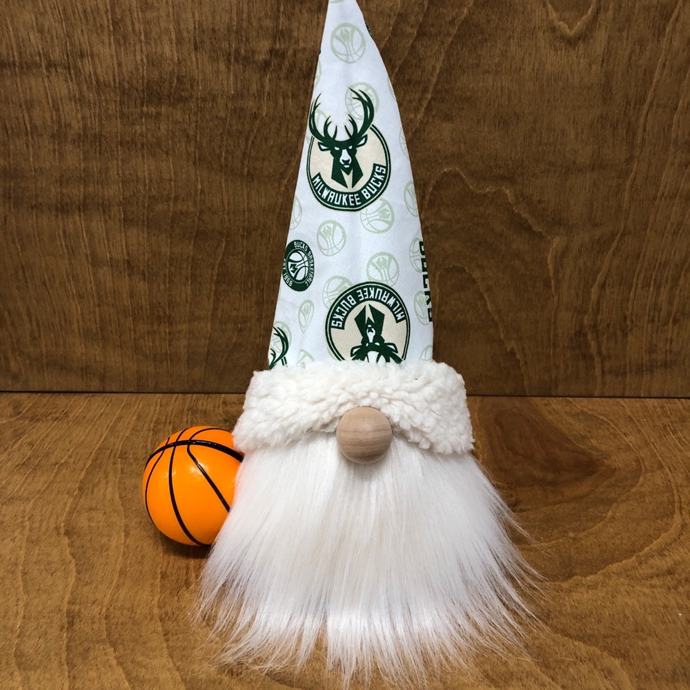 Bucks Gnome White NBA Basketball Sports Fan Ball Sunglasses Team Gift Milwaukee